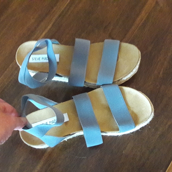 Steve Madden Blue Kimmie Espradrille Sandal Size 8 NWOT - Picture 6 of 7